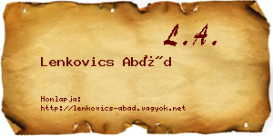 Lenkovics Abád névjegykártya